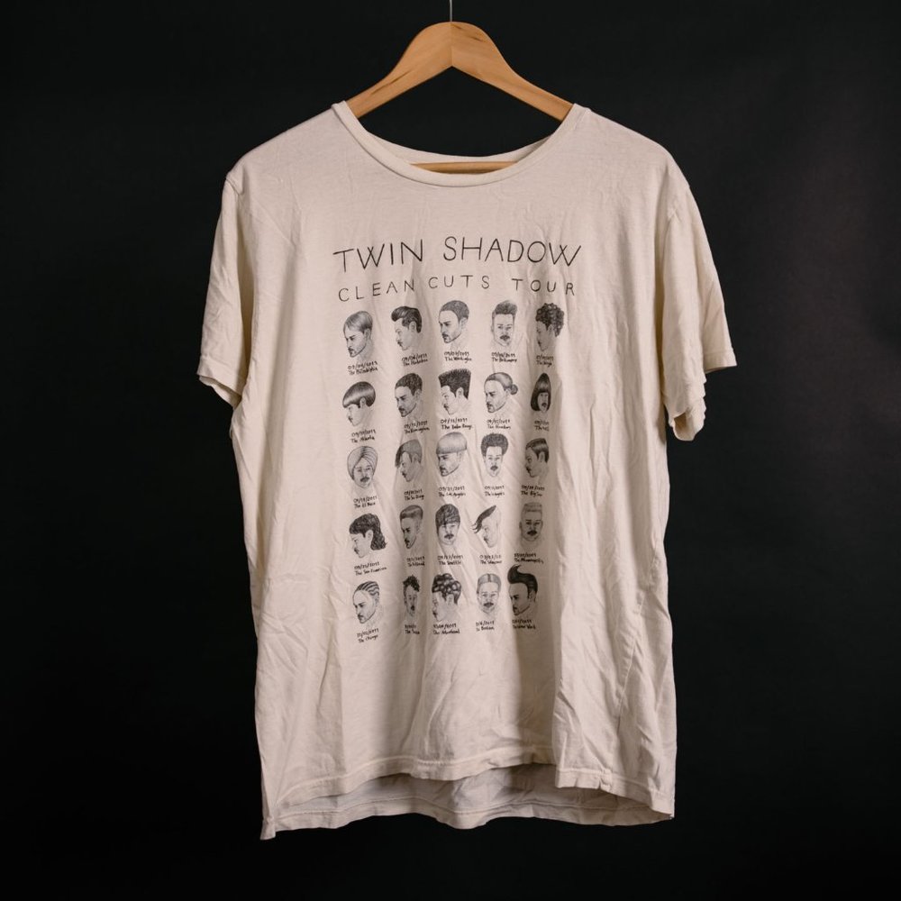 Twin Shadow "Clean Cuts Tour" tshirt